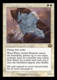 White Orchid Phantom Modern Horizons 3 Retro Frame